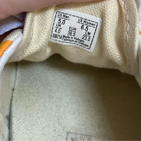 Vans checkerboard multi colored lace-up low-top sneakers Sz W6.5/ M5 - Picture 6 of 6